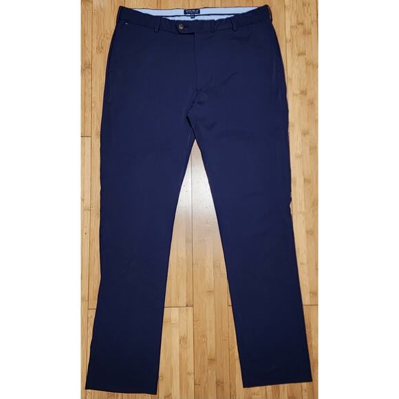 Peter Millar Crown Crafted Surge Performance Trouser Pants Navy Blue Men's 36x32 - Picture 1 of 9